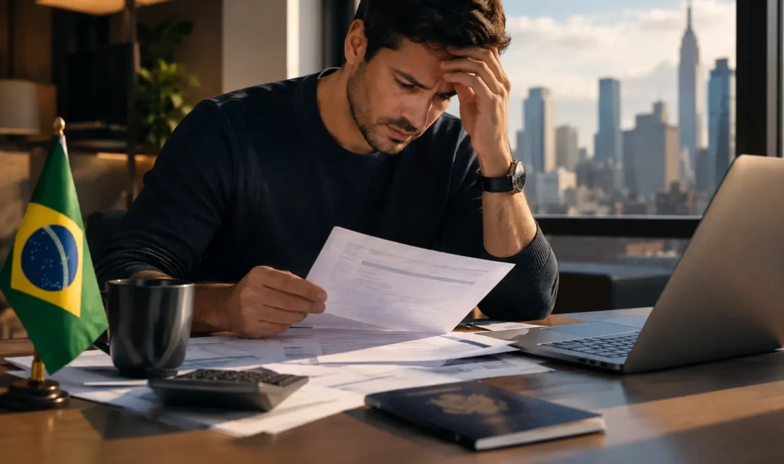 Brasileiro preocupado com declarações de imposto atrasadas nos Estados Unidos